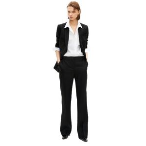 The Kooples Women's Black Light Suit Cuff Dress Pants Size 40